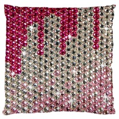 Mauve Gradient Rhinestones  Large Cushion Case (one Side) by artattack4all