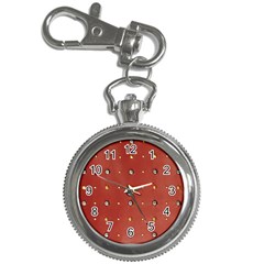 Studded Faux Leather Red Key Chain & Watch by artattack4all