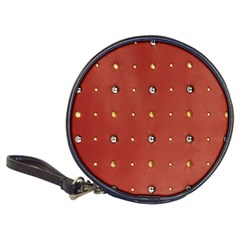 Studded Faux Leather Red Cd Wallet by artattack4all