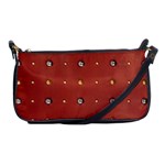 Studded Faux Leather Red Evening Bag Front