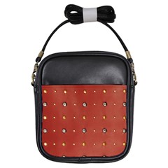 Studded Faux Leather Red Kids  Sling Bag by artattack4all