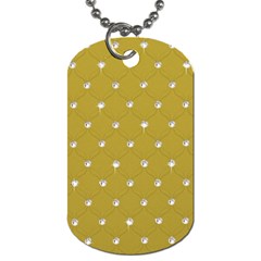 Gold Diamond Bling  Single-sided Dog Tag by artattack4all