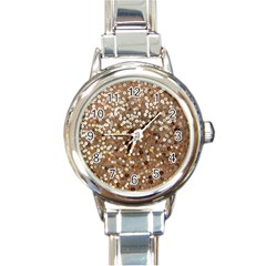 Light And Dark Sequin Design Classic Elegant Ladies Watch (round) by artattack4all