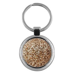 Light And Dark Sequin Design Key Chain (round) by artattack4all