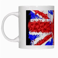 Distressed British Flag Bling White Coffee Mug by artattack4all