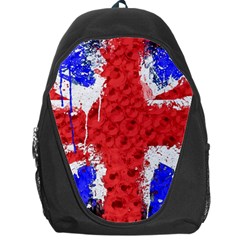 Distressed British Flag Bling Backpack Bag by artattack4all