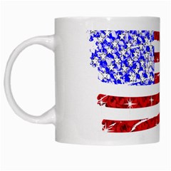 Sparkling American Flag White Coffee Mug by artattack4all