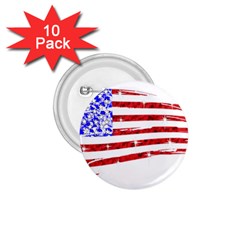 Sparkling American Flag 10 Pack Small Button (round) by artattack4all