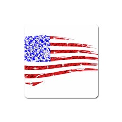 Sparkling American Flag Large Sticker Magnet (square) by artattack4all