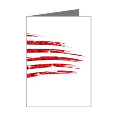 Sparkling American Flag Small Greeting Card by artattack4all