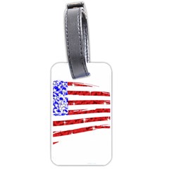 Sparkling American Flag Single-sided Luggage Tag by artattack4all