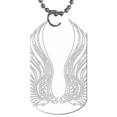 Angel Bling Wings Twin-sided Dog Tag by artattack4all