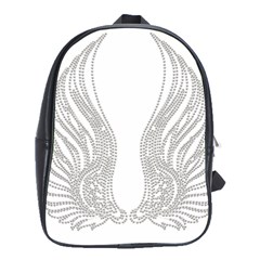 Angel Bling Wings Large School Backpack by artattack4all