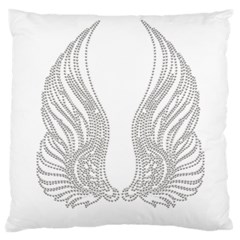 Angel Bling Wings Large Cushion Case (one Side) by artattack4all