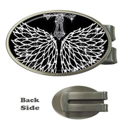 Bling Wings And Cross Money Clip (oval) by artattack4all