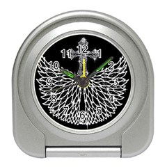 Bling Wings And Cross Desk Alarm Clock