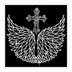 Bling Wings And Cross Single-sided Large Glasses Cleaning Cloth by artattack4all