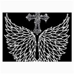 Bling Wings and Cross Single-sided Handkerchief Front