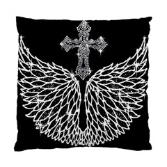 Bling Wings And Cross Twin-sided Cushion Case