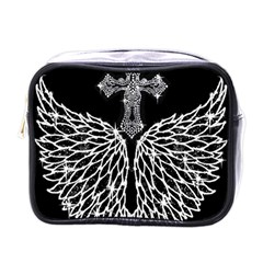 Bling Wings And Cross Single-sided Cosmetic Case by artattack4all