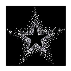 Sparkling Bling Star Cluster Ceramic Tile