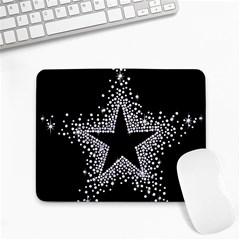 Sparkling Bling Star Cluster Small Mouse Pad (Rectangle)