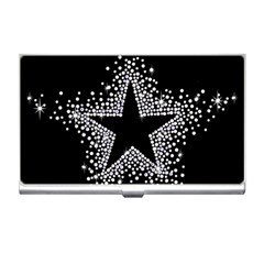 Sparkling Bling Star Cluster Business Card Holder