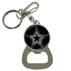 Sparkling Bling Star Cluster Key Chain with Bottle Opener