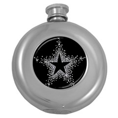 Sparkling Bling Star Cluster Hip Flask (Round)