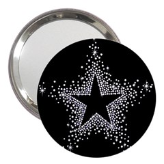 Sparkling Bling Star Cluster 3  Handbag Mirror