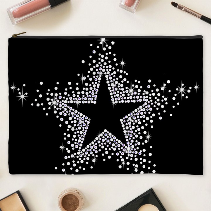 Sparkling Bling Star Cluster Cosmetic Bag (XXXL)