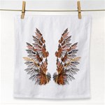 Brown Feather wing Face Towel Front