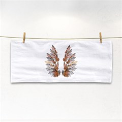 Brown Feather Wing Hand Towel