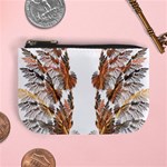 Brown Feather wing Coin Change Purse Front