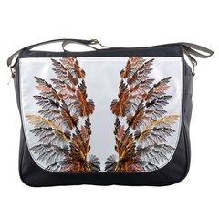 Brown Feather Wing Messenger Bag by artattack4all