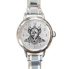 Diamond Bling Lion Classic Elegant Ladies Watch (Round)