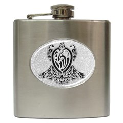 Diamond Bling Lion Hip Flask