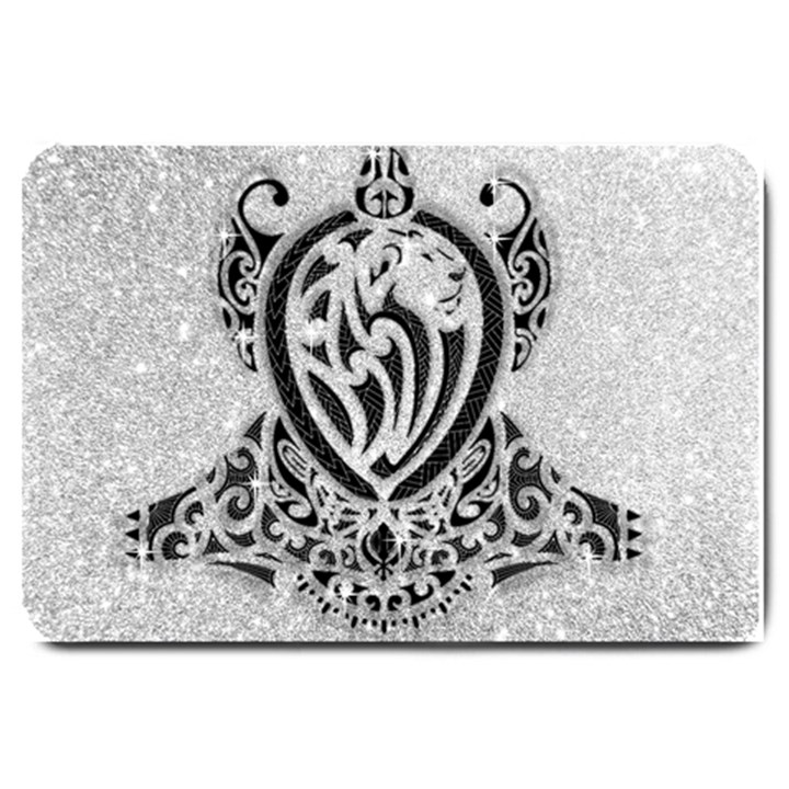 Diamond Bling Lion Large Door Mat