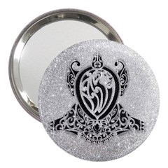 Diamond Bling Lion 3  Handbag Mirror