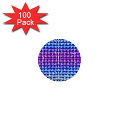 Rainbow Of Colors, Bling And Glitter 100 Pack Mini Button (round) by artattack4all