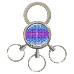 Rainbow Of Colors, Bling And Glitter 3-ring Key Chain by artattack4all