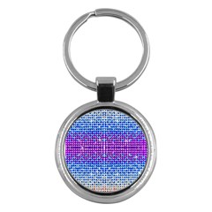 Rainbow Of Colors, Bling And Glitter Key Chain (round) by artattack4all