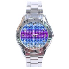 Rainbow Of Colors, Bling And Glitter Stainless Steel Analogue Watch (round) by artattack4all