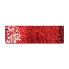 Sequin And Glitter Red Bling Bumper Sticker