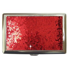 Sequin And Glitter Red Bling Cigarette Box