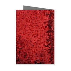 Sequin And Glitter Red Bling 8 Pack Small Greeting Card