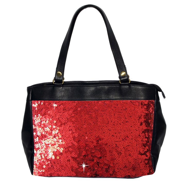 Sequin and Glitter Red Bling Twin-sided Oversized Handbag