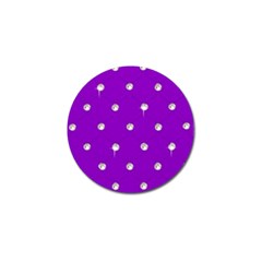 Royal Purple And Silver Bead Bling 4 Pack Golf Ball Marker by artattack4all