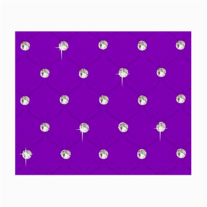 Royal Purple and Silver Bead Bling Glasses Cleaning Cloth