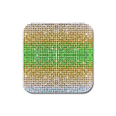 Diamond Cluster Color Bling 4 Pack Rubber Drinks Coaster (square) by artattack4all